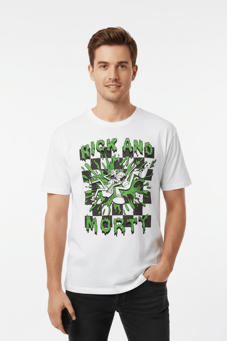 Rick And Morty - White T-Shirt - Runner