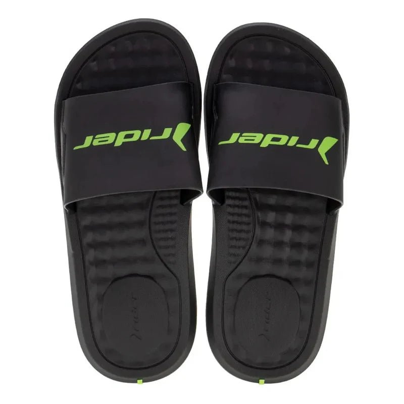 Rider Step Slide Ad For Men, Black&Green12265 -SLM69 - Runner