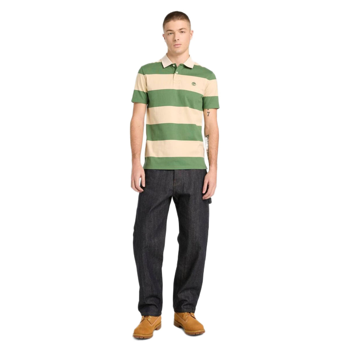 Rugby Striped Short Sleeve Polo - Runner