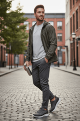 SCKECHERS MEN D’Lux Walker — Olive variant SKM26 - Runner