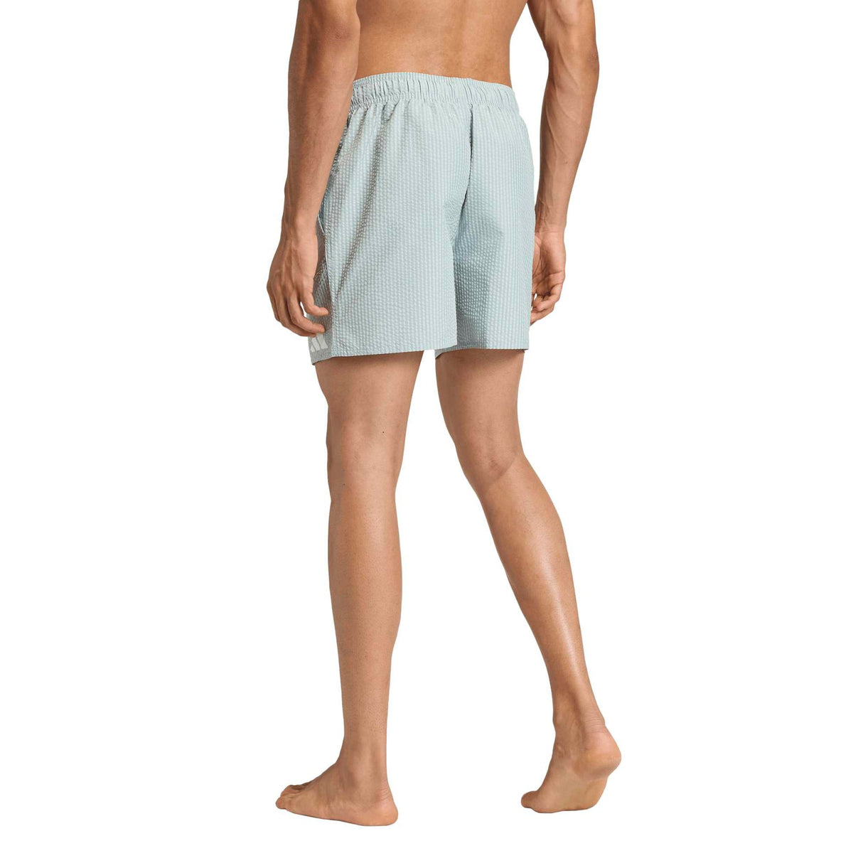 Seersucker Stripy Swim Shorts 5 - Inch - Runner