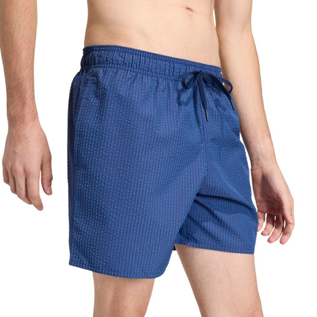 Seersucker Stripy Swim Shorts 5-Inch - Runner