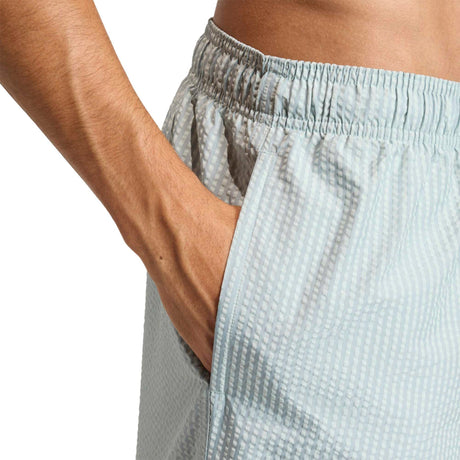 Seersucker Stripy Swim Shorts 5 - Inch - Runner