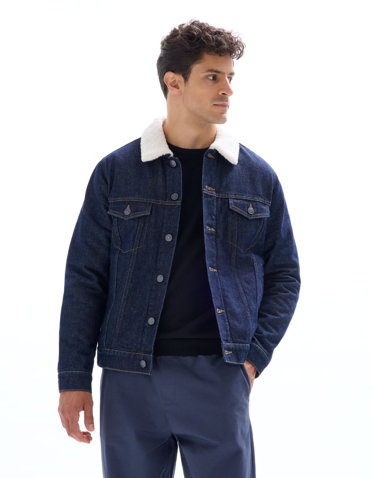 Sherpa - Lined Denim Jacket - Runner