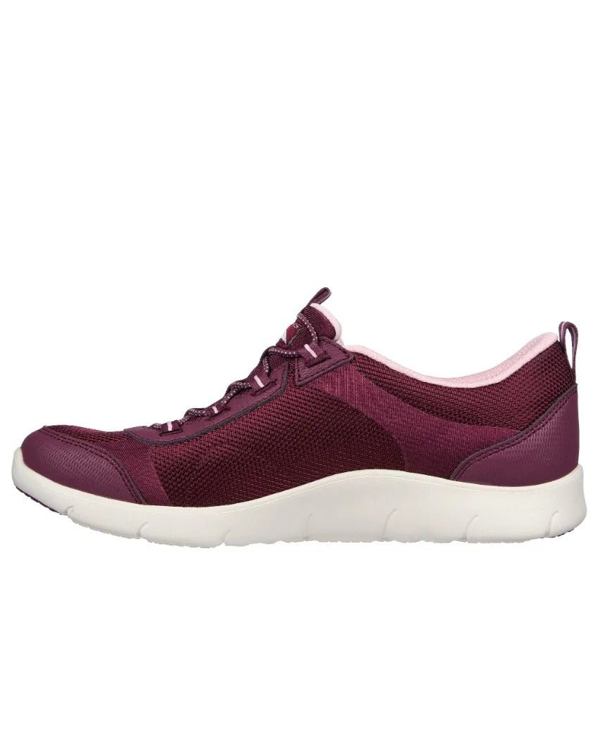 SKECHERS Arch Fit Refine - Her Ace 104391 - PLUM SLIP - ON SNEAKERS SKW150 - Runner