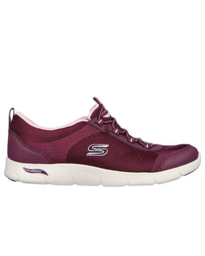 SKECHERS Arch Fit Refine - Her Ace 104391 - PLUM SLIP - ON SNEAKERS SKW150 - Runner