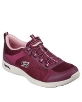 SKECHERS Arch Fit Refine - Her Ace 104391 - PLUM SLIP - ON SNEAKERS SKW150 - Runner