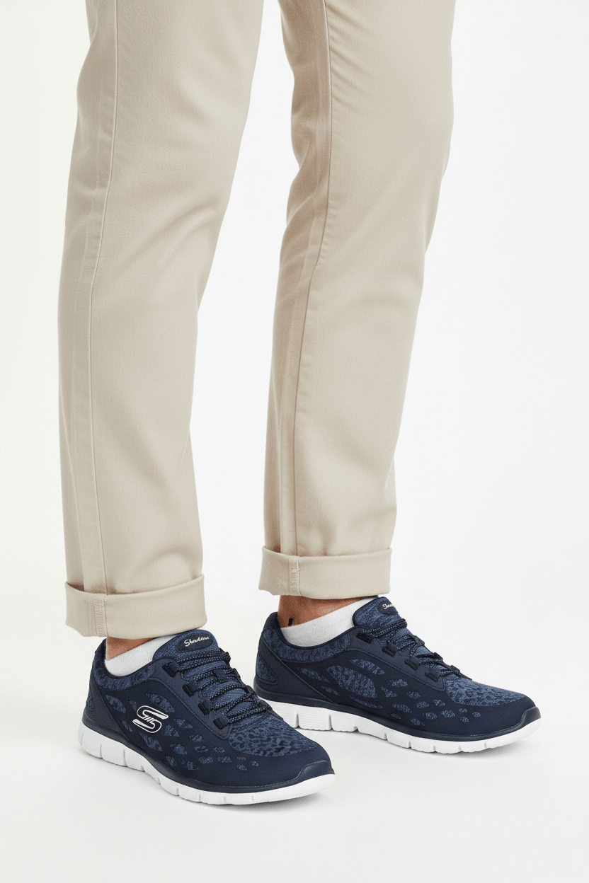 Skechers Blue Light Track Gratis Trainers-23361-NVY- SKW88 - Runner