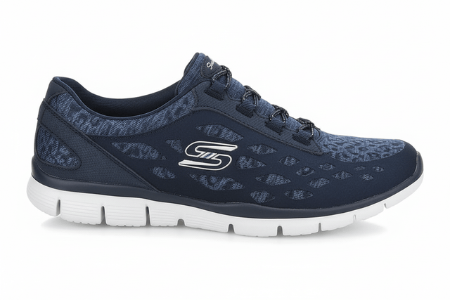Skechers Blue Light Track Gratis Trainers - 23361 - NVY - SKW88 - Runner