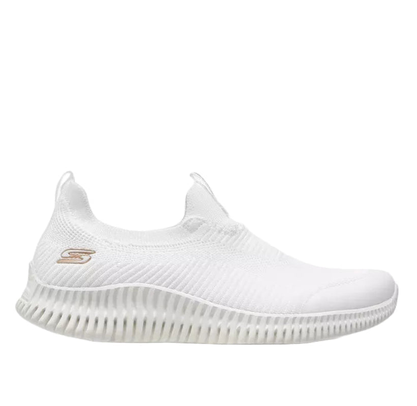 SKECHERS Bobs Geo Lite Slip - On Running Shoes 117414 - WHT SKW175 - Runner