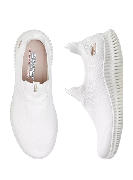SKECHERS Bobs Geo Lite Slip - On Running Shoes 117414 - WHT SKW175 - Runner