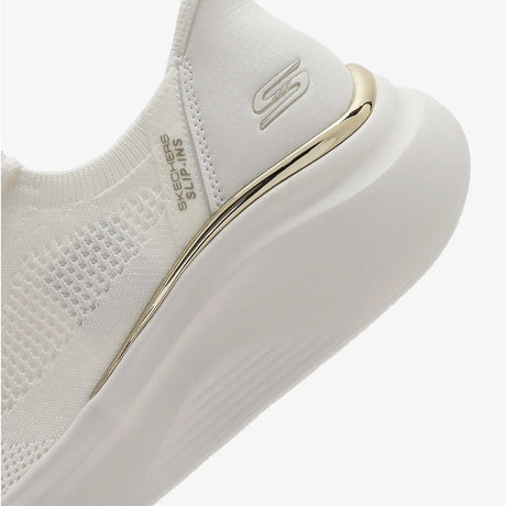 SKECHERS Bobs Geo Lite Slip - On Running Shoes 117617 - WHT SKW177 - Runner