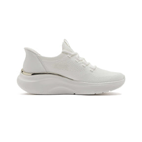 SKECHERS Bobs Geo Lite Slip - On Running Shoes 117617 - WHT SKW177 - Runner