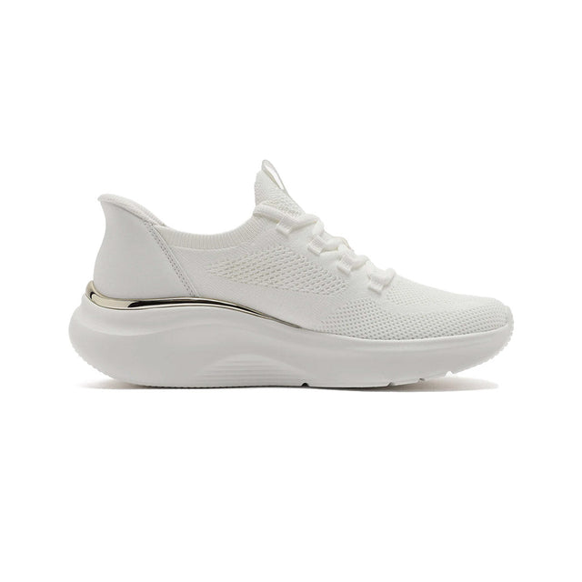 SKECHERS Bobs Geo Lite Slip - On Running Shoes 117617 - WHT SKW177 - Runner