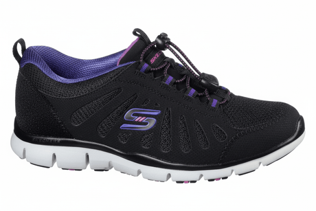 SKECHERS Gratis Be Magnificent black/purple by Skechers SKW76 - Runner