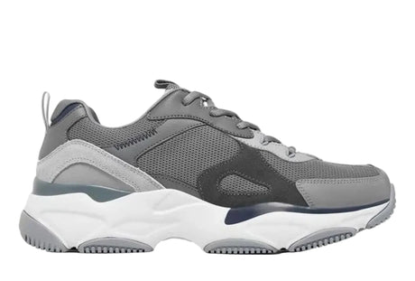 SKECHERS LanderS GRAY/NAVY BLUE Chunky Shoes 237486 - GYNV SKM92 - Runner