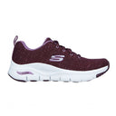 SKECHERS Womens Arch Fit - Glee For All Plum Lace - Up Trainers 149713/PLUM SKW47 - Runner