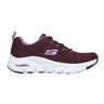 SKECHERS Womens Arch Fit - Glee For All Plum Lace - Up Trainers 149713/PLUM SKW47 - Runner