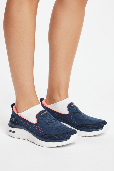 Skechers Women's Go Walk Hyper Burst 7.5 Sneakers-124577-NVCL- SKW104 - Runner