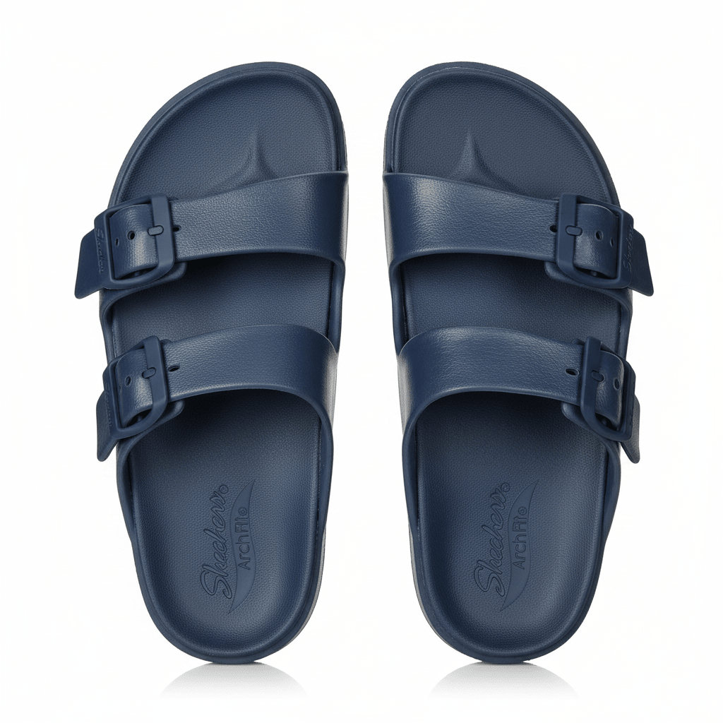 SKECHERS women's Slide Sandal Slide Sandal SLW47 - Runner