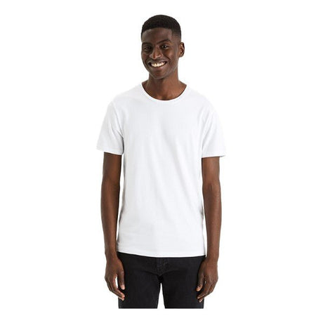 Slim Round - Neck T-Shirt In Stretch Cotton - Runner