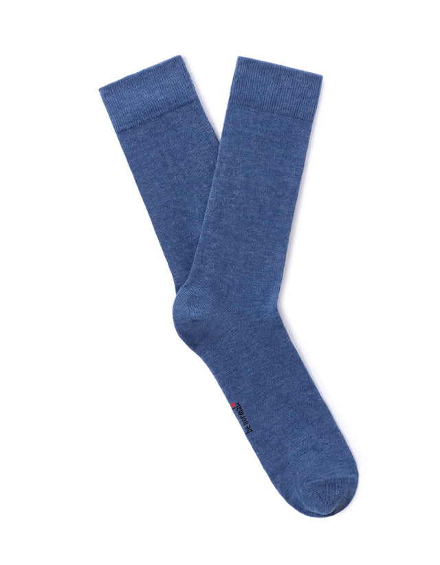 Solid High Stretch Socks Denim - Runner