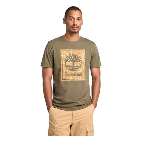 STACK LOGO Camo Short Sleeve Tee Leaf Green - Runner