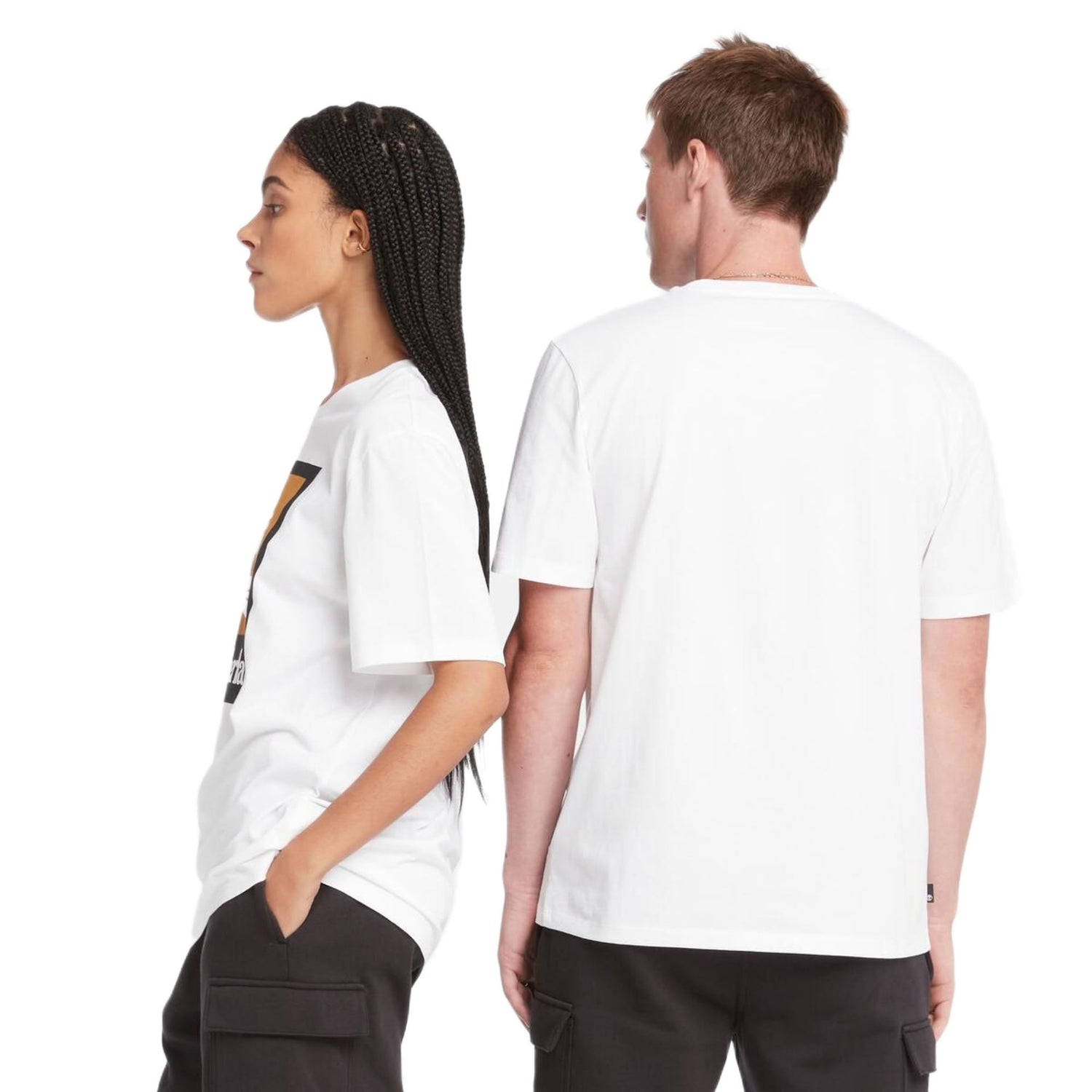 STACK LOGO Colored Short Sleeve Tee White - Runner