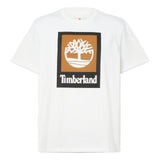 STACK LOGO Colored Short Sleeve Tee White - Runner