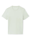 Straight Round Neck T-Shirt 100% Cotton - Light Green - Runner