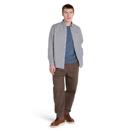Stretch Poplin Gingham Shirt - Runner