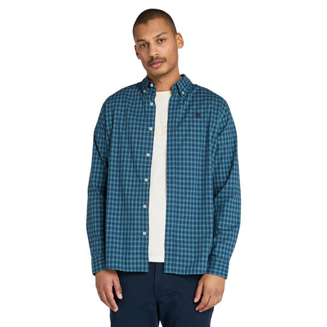 Stretch Poplin Gingham Shirt - Runner