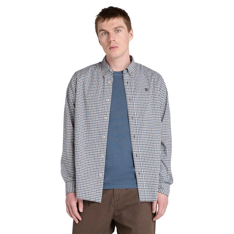 Stretch Poplin Gingham Shirt - Runner