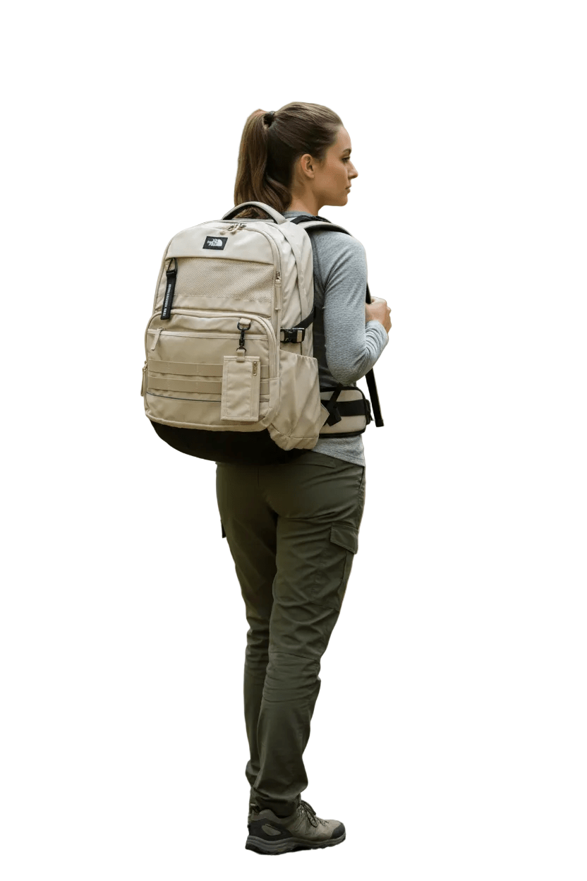 THE NORTH FACE DUAL PRO III Backpack Backpack, BEIGE NB35 - Runner