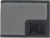 Timberland PRO Men's Canvas Leather RFID Billfold Wallet with Back ID Window MW2 - Runner
