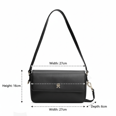 TOMMY HILFIGER Convertible crossbodytas met TH - monogram TB90 - Runner