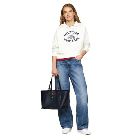 Tommy Hilfiger Corporate TH Monogram Tote - Shoulderbag - Navy - TB38 - Runner