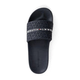 Tommy Hilfiger Dewts Logo Monogram Slides Men - BLK SLM4 - Runner