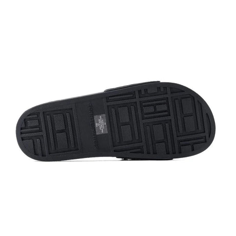 Tommy Hilfiger Dewts Logo Monogram Slides Men - BLK SLM4 - Runner