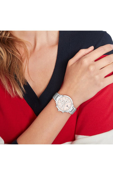 Tommy HILFIGER Emery Silver Stainless Steel Bracelet TTW44 - Runner