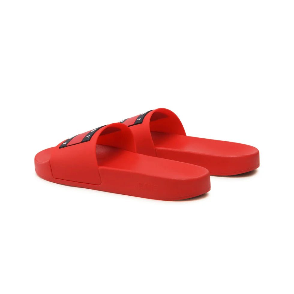 Tommy Hilfiger Essential Logo Swim Flip - Flops - Red SLM26 - Runner