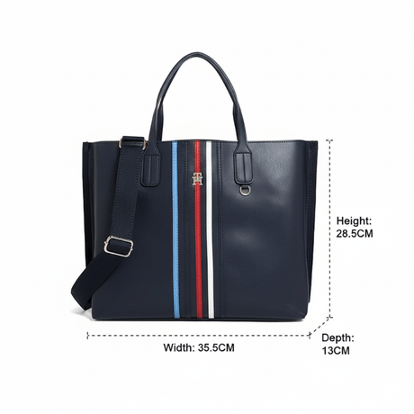TOMMY HILFIGER ICONIC LOGO SHOULDERBAG - Navy - TB5 - Runner