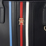 Tommy Hilfiger Iconic Tommy Satchel Corp - Shoulderbag - Navy - TB48 - Runner