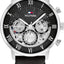 Tommy Hilfiger Legend Men's Black Dial Black Leather Watch - 1710565 TTM46 - Runner