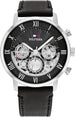 Tommy Hilfiger Legend Men's Black Dial Black Leather Watch - 1710565 TTM46 - Runner