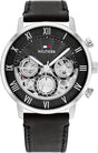 Tommy Hilfiger Legend Men's Black Dial Black Leather Watch - 1710565 TTM46 - Runner