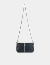 TOMMY HILFIGER Logo Navy Pu Sling Bag TB303 - Runner