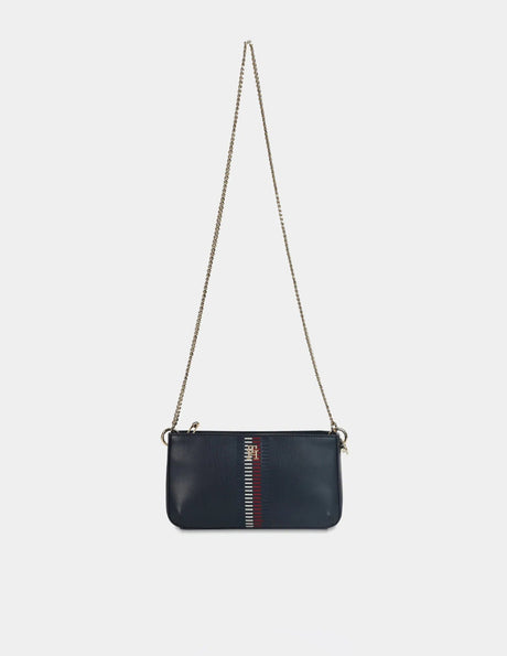 TOMMY HILFIGER Logo Navy Pu Sling Bag TB303 - Runner