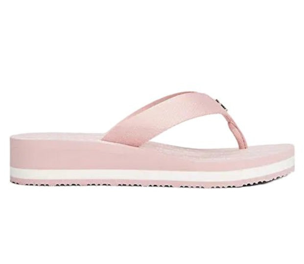 TOMMY HILFIGER MONOGRAM WEDGE FLIP - FLOPS - Pool shoes - foggy pink SLW18 - Runner