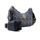 TOMMY HILFIGER Riley All Over Monogram Baguette Bag TB151 - Runner